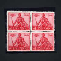 Čtyřblok Slovenský štát, Pof.67**, 2+1 Ks