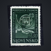 Známka Slovenský štát, Pof.68*, 30H