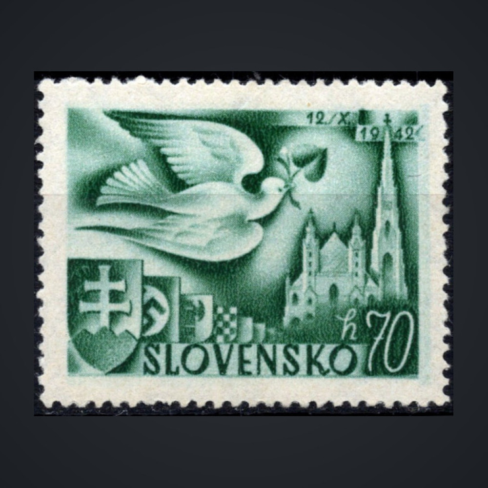Známka Slovenský štát, Pof.72**, 70H