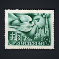 Známka Slovenský štát, Pof.72**, 70H