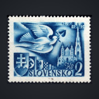 Stamp Slovak state, Pof.74 (Mi. 104), MH, 2Ks