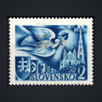 Stamp Slovak state, Pof.74 (Mi. 104), MH, 2Ks