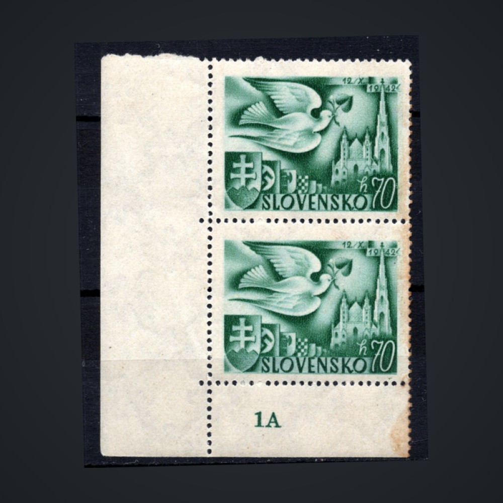 Dvojpáska Slovenský štát, Pof.72**, 70H