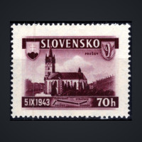 Stamp Slovak state, Pof.90 (Mi. 124), MNH, 70H
