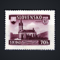 Stamp Slovak state, Pof.90 (Mi. 124), MH, 70H
