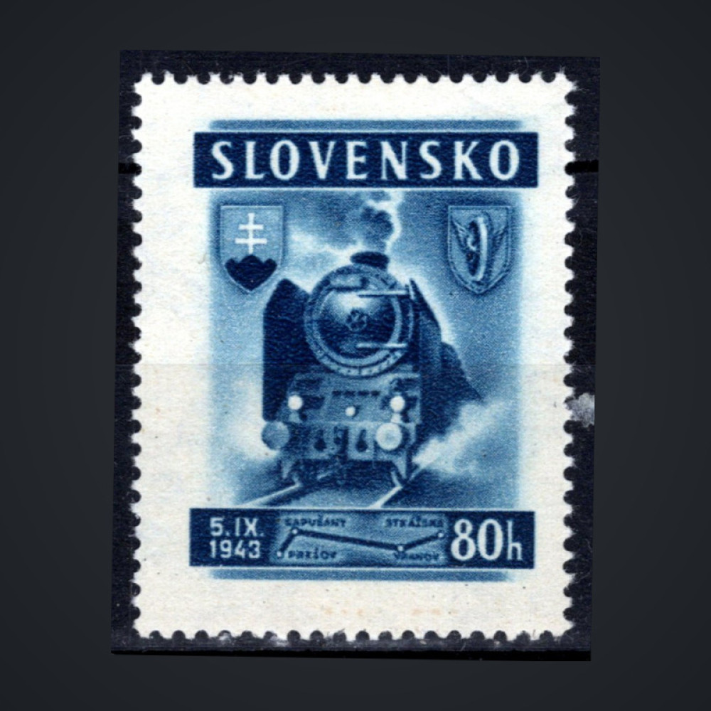 Známka Slovenský štát, Pof.91**, 80H
