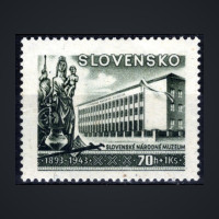 Stamp Slovak state, Pof.95 (Mi. 129), MNH, 70+1 H/Ks