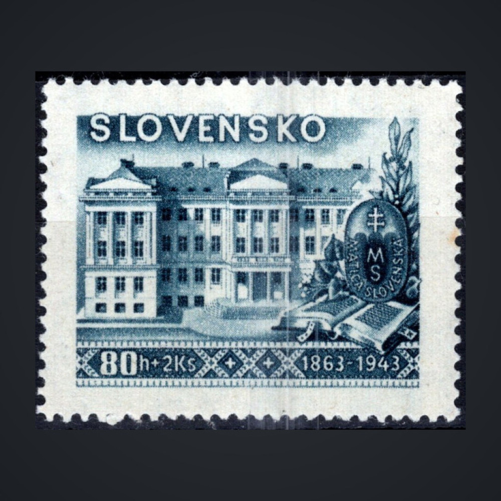 Známka Slovenský štát, Pof.96**, 80+2 H/Ks