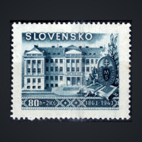 Stamp Slovak state, Pof.96 (Mi. 130), MNH, 80+2 H/Ks