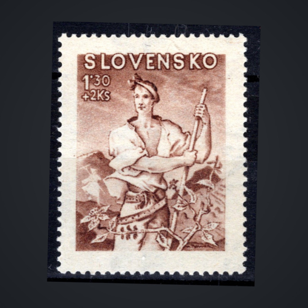 Známka Slovenský štát, Pof.97**, 1.30+2 Ks