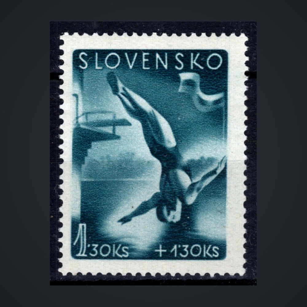 Známka Slovenský štát, Pof.113**, 1.30+1.30 Ks