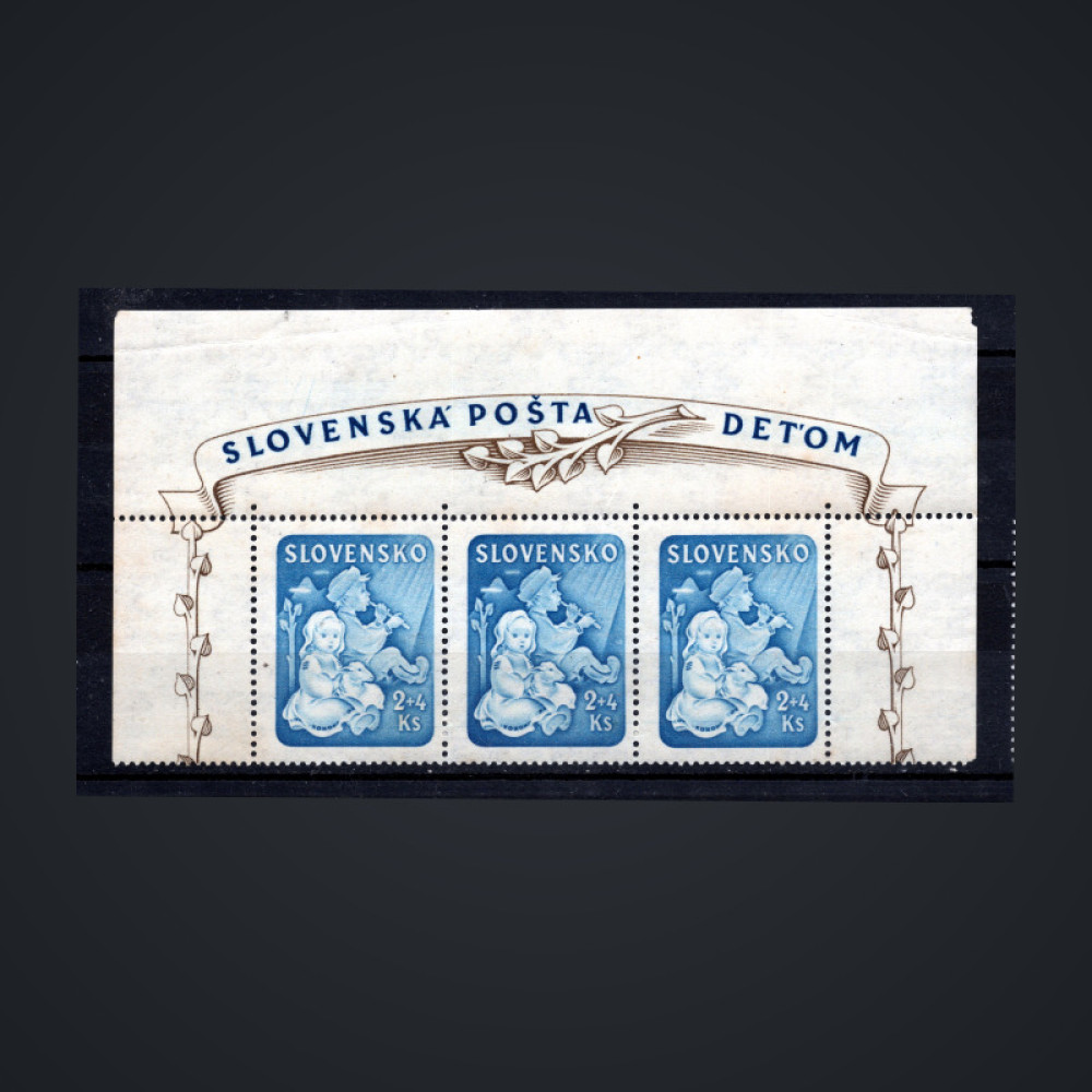 Folha completa Estado Eslovaco, Pof.119 (Mi. 155), MNH, 2+4 Ks