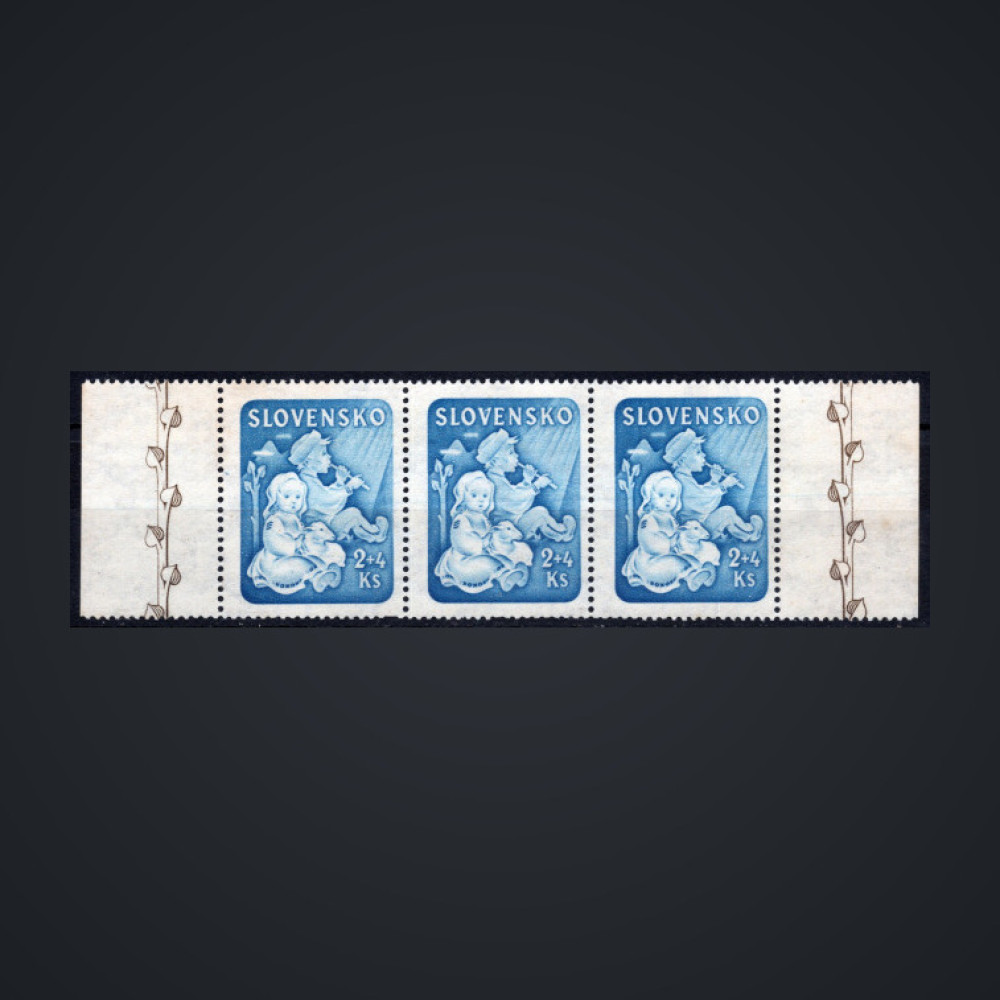 Folha completa Estado Eslovaco, Pof.119 (Mi. 155), MNH, 2+4 Ks