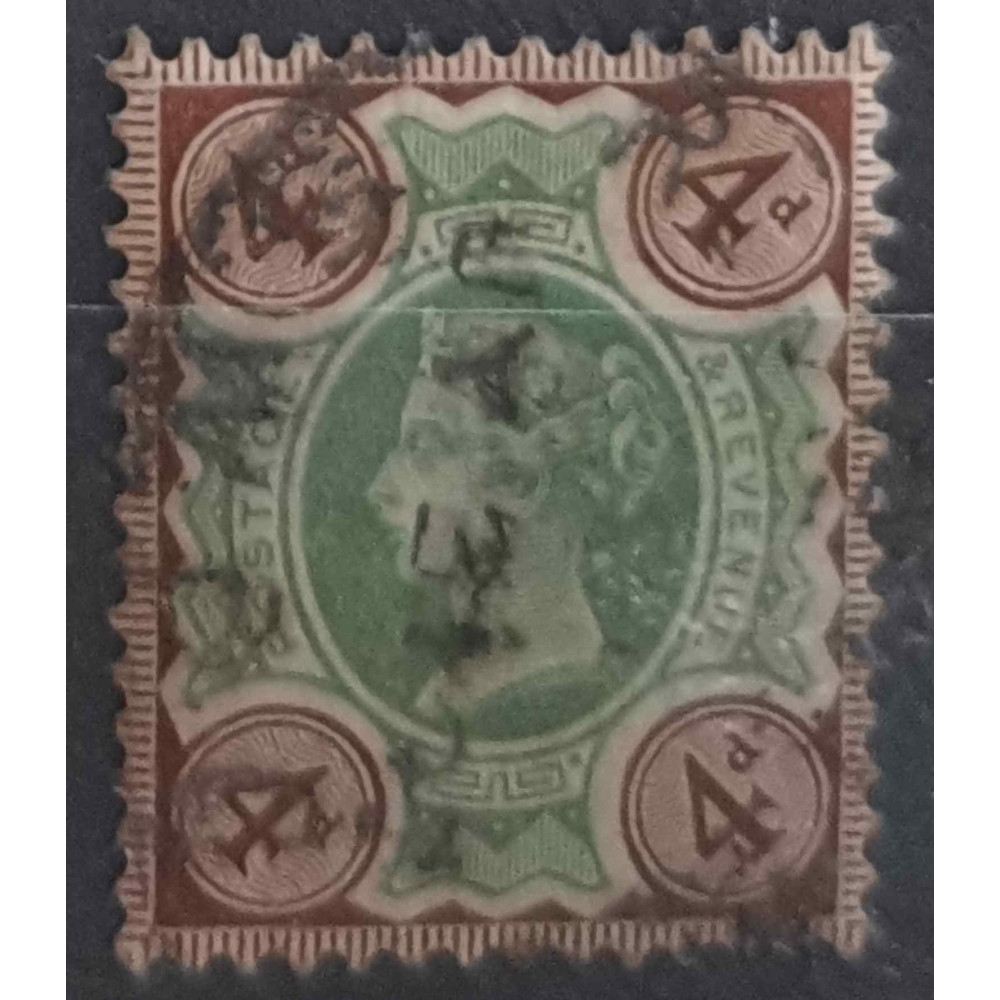 Známka Velká Británie Královna Viktoria, 4d, Sg.205#