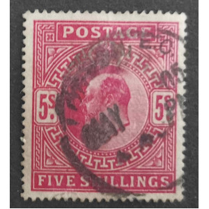 Stamp Great Britain King Edward VII, 5s, Sg.263, Used/#