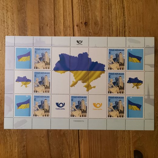 Přepážkový list ČR, 7× E, Pof. TL-V-354