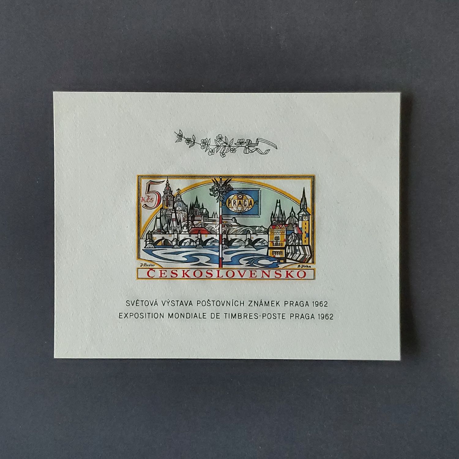 Aršík PRAGA 1962 Pof. A1268B, 5 Kčs, svěží — Znamky.cz