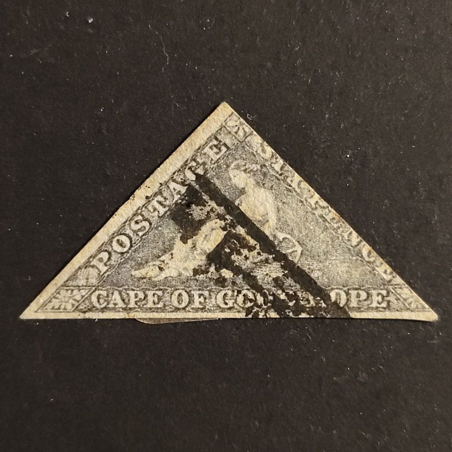 Kapský trojúhelník SG 7c (bílý papír 1855, razítkovaná – Znamky.cz